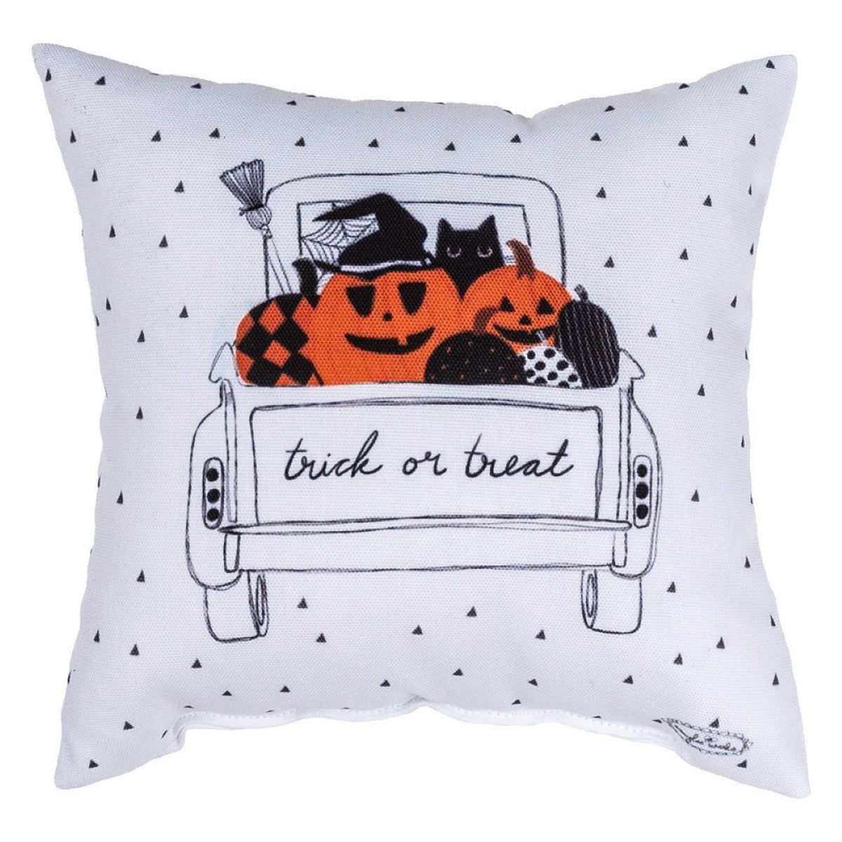Kitty Pumpkin Pillow By Manual Woodworkers & Weavers Kitty Pumpkin Pillow By Manual Woodworkers & Weavers